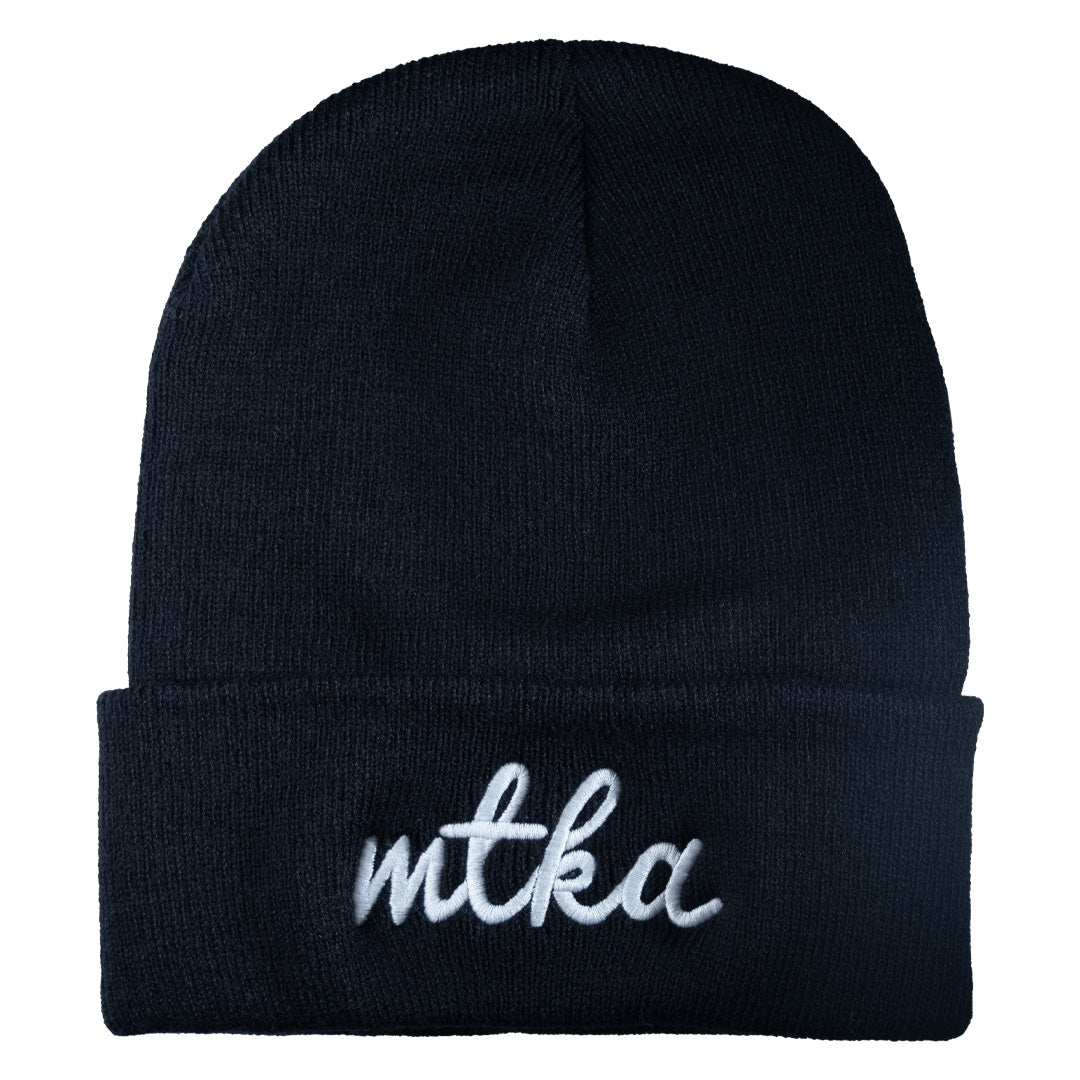 MTKA Script Knit Winter Hat | Minnetonka Beanie - Northmade Co