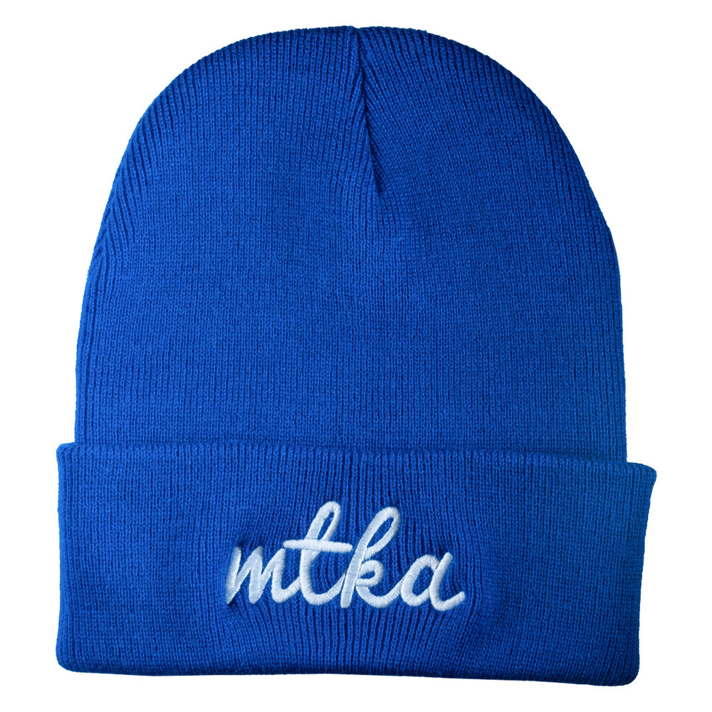 MTKA Script Knit Winter Hat | Minnetonka Beanie - Northmade Co