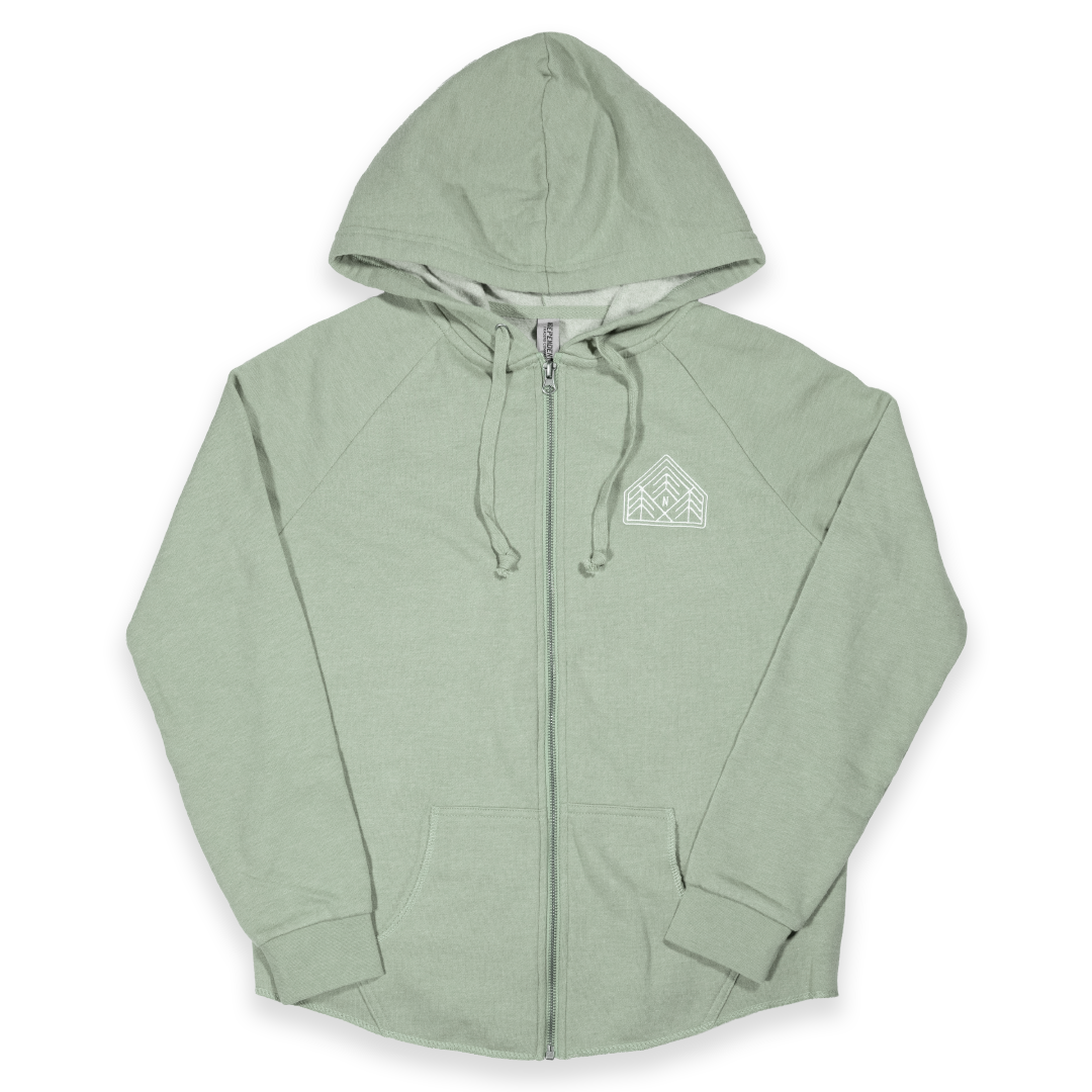 Three Pines Women s Hooded Sweatshirt Sage Northmade Co